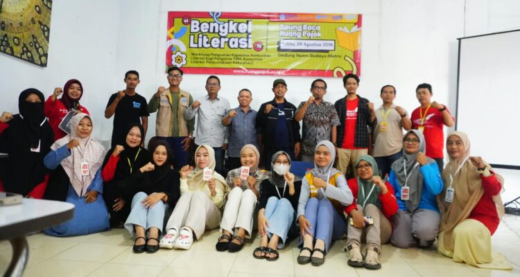 Saung Baca Ruang Pojok Nusantara resmi membuka rangkaian kegiatan Kenduri Literasi Metro 2026, Sabtu (29/8/2026).